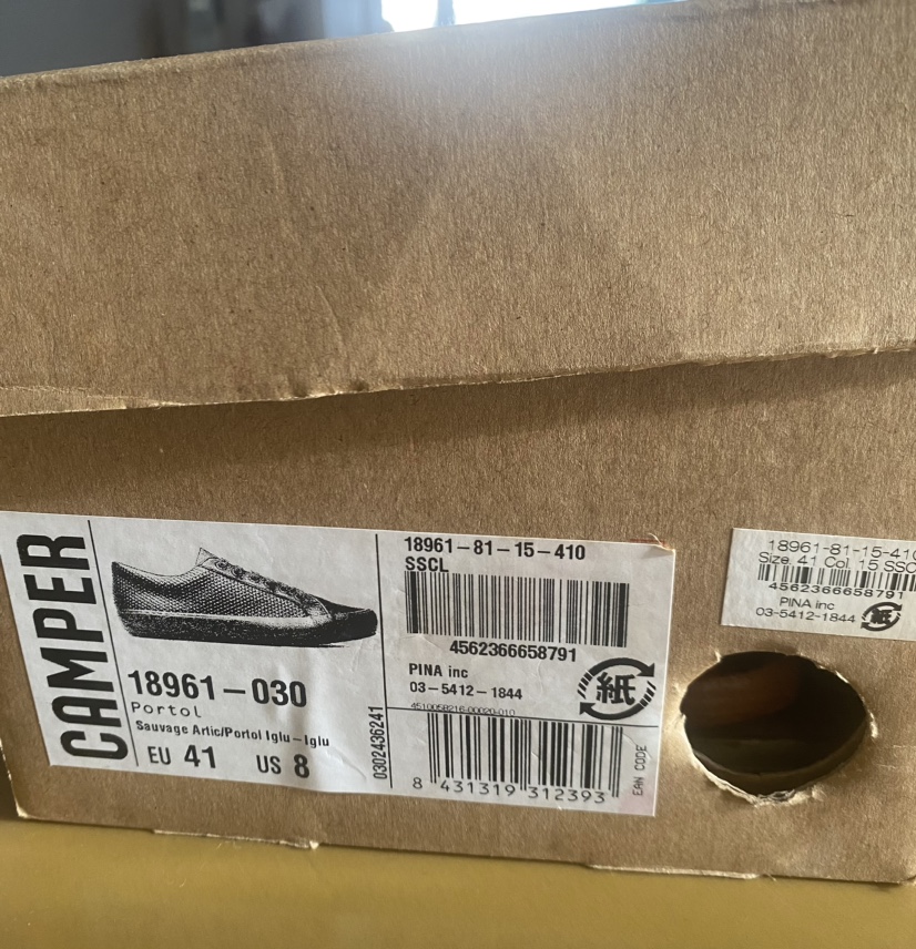 CAMPER portol 25.5〜26cm US8 EU41 メンズ　レザースニーカーの写真5枚目