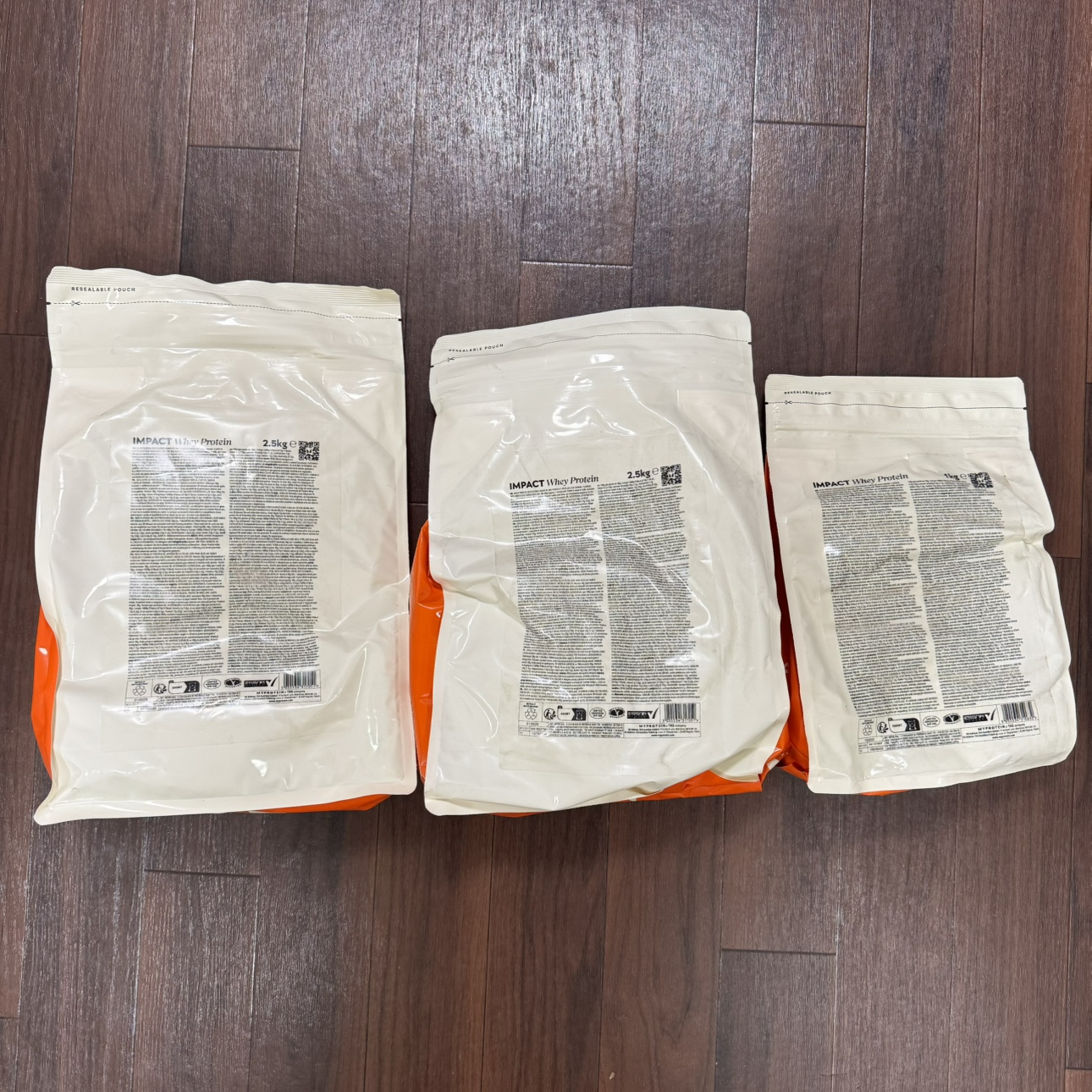 myprotein Impact ホエイ プロテイン 3個セットの写真2枚目