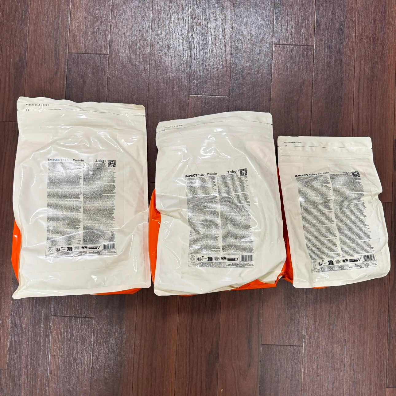 myprotein Impact ホエイ プロテイン 3個セットの写真2枚目