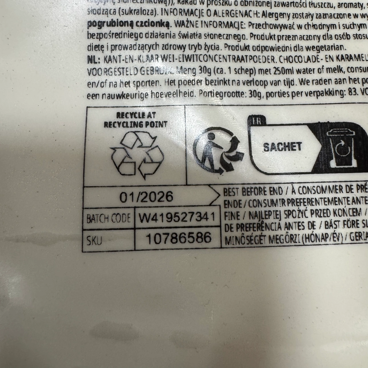 myprotein Impact ホエイ プロテイン - 2.5kg - チョコレート キャラメルの写真2枚目