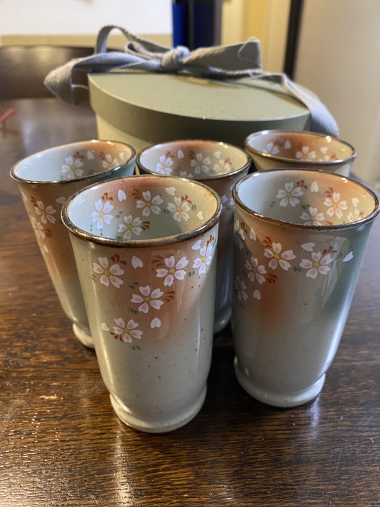湯呑み　桜　5個セット
