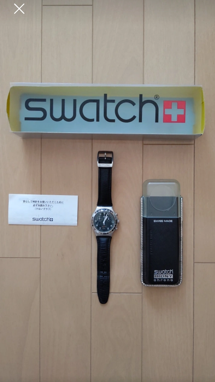 【R7,1,13電池交換済】Swatch IRONY chrono