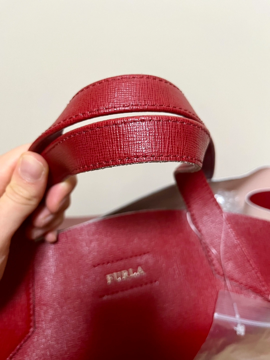 FURLA レディースバッグ 赤の写真6枚目