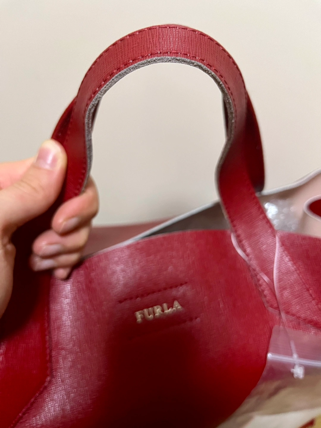 FURLA レディースバッグ 赤の写真7枚目