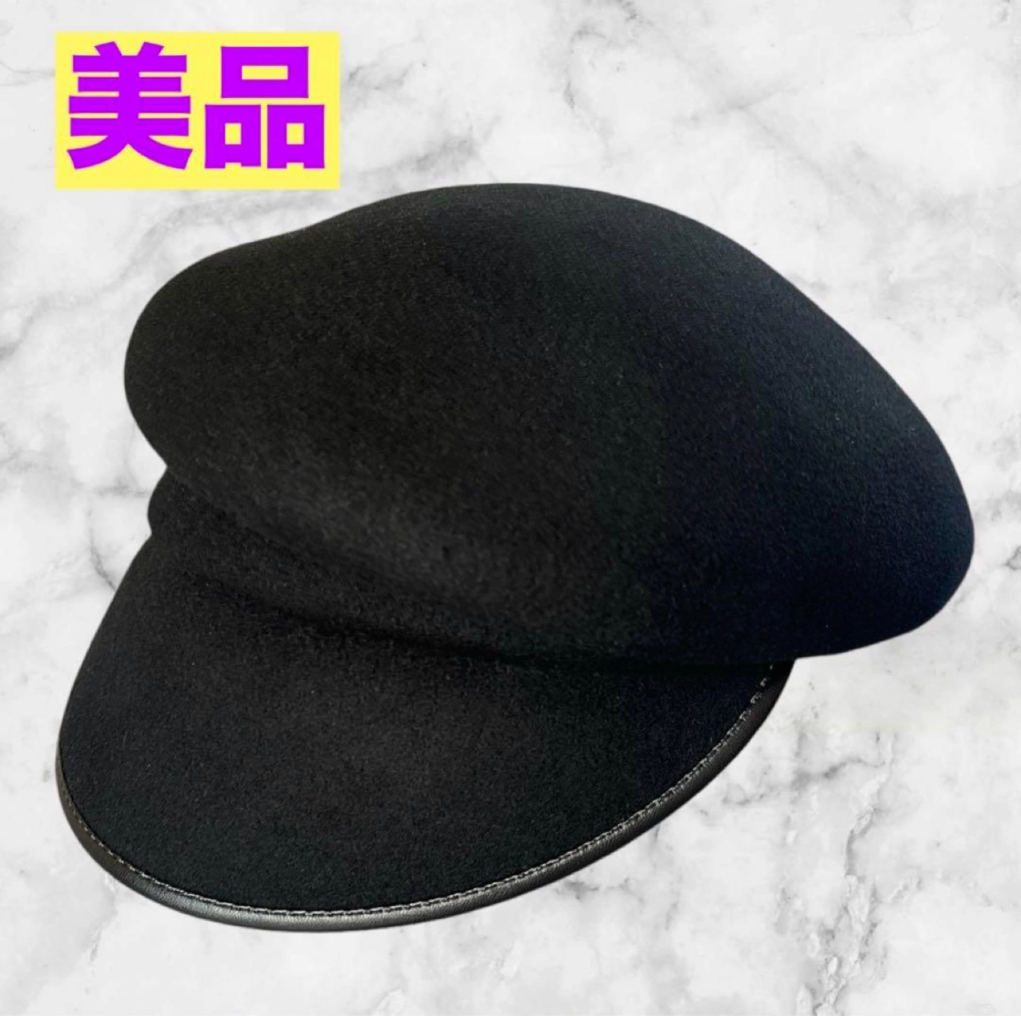 【美品】フェルトキャスケット❤ブラック レディース 帽子