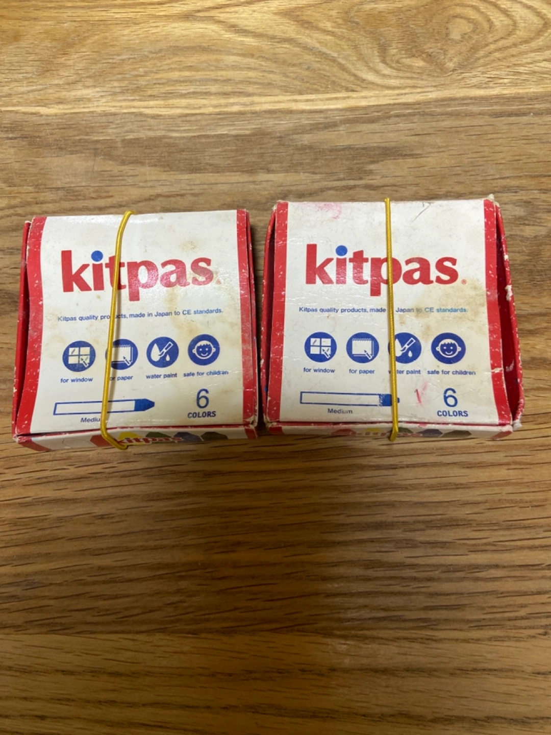 kitpas 水で消えるクレヨン2箱