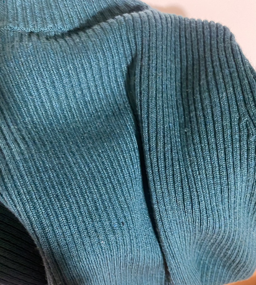 〖美品〗ハイネックリブニットトップス｜五分丈の写真3枚目