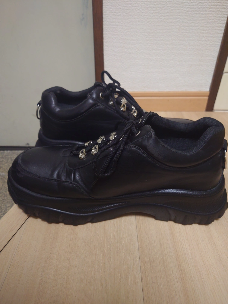 ADRER ハイソールリングダッドスニーカー ブラックの写真8枚目