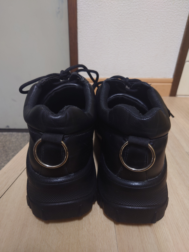 ADRER ハイソールリングダッドスニーカー ブラックの写真5枚目