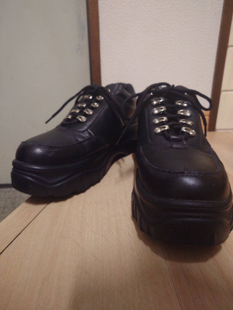 ADRER ハイソールリングダッドスニーカー ブラックの写真2枚目