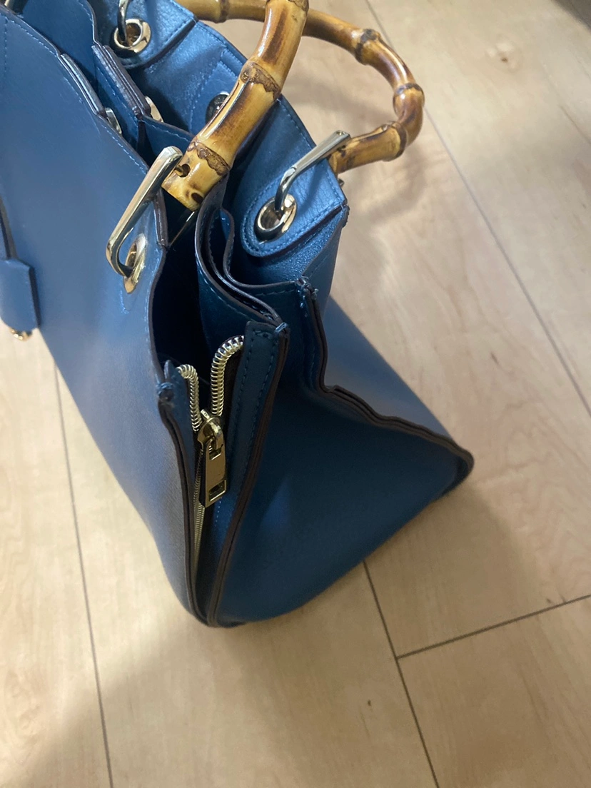 〖美品〗バンブーハンドルA4トートバッグの写真2枚目