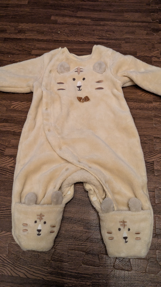 ベビー服2枚セットもふもふ冬服の写真6枚目