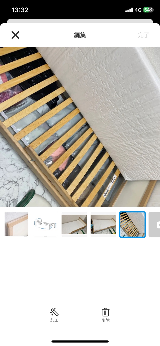 IKEA 木製フレーム シングルベッド 子供用の写真9枚目