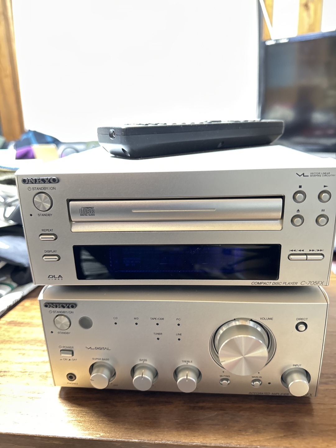 ONKYO ステレオセット、ジャンク