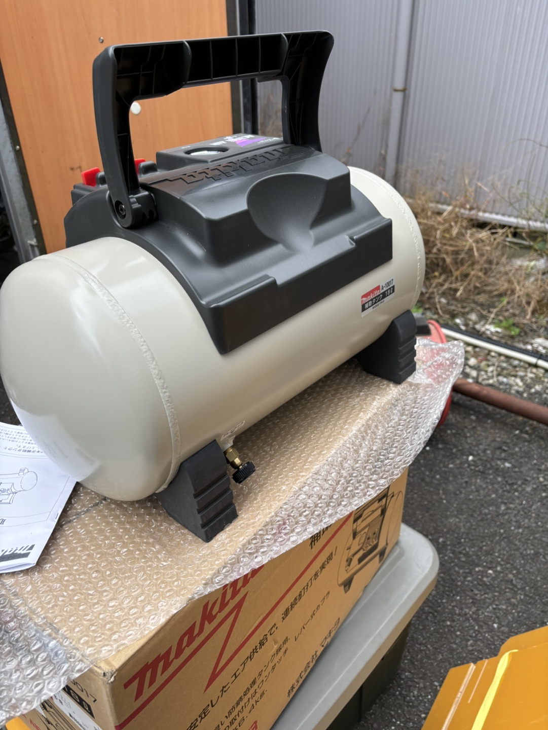 マキタコンプレッサー補助タンク常圧