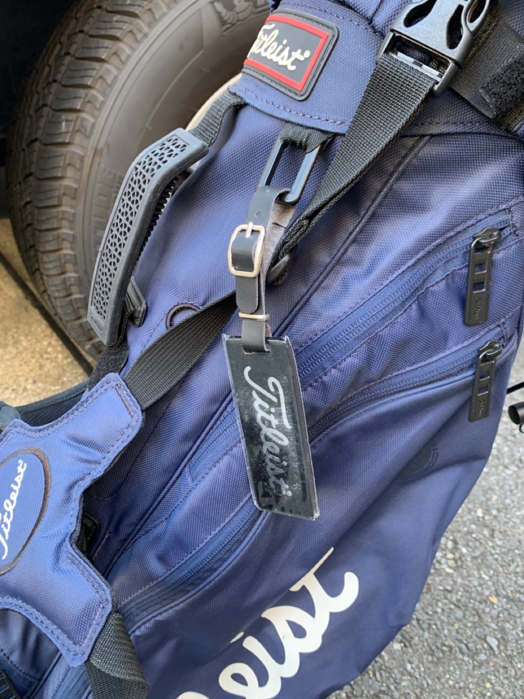 中古 TITLEIST 軽量キャディバック(ネイビー) TB21SX4の写真2枚目