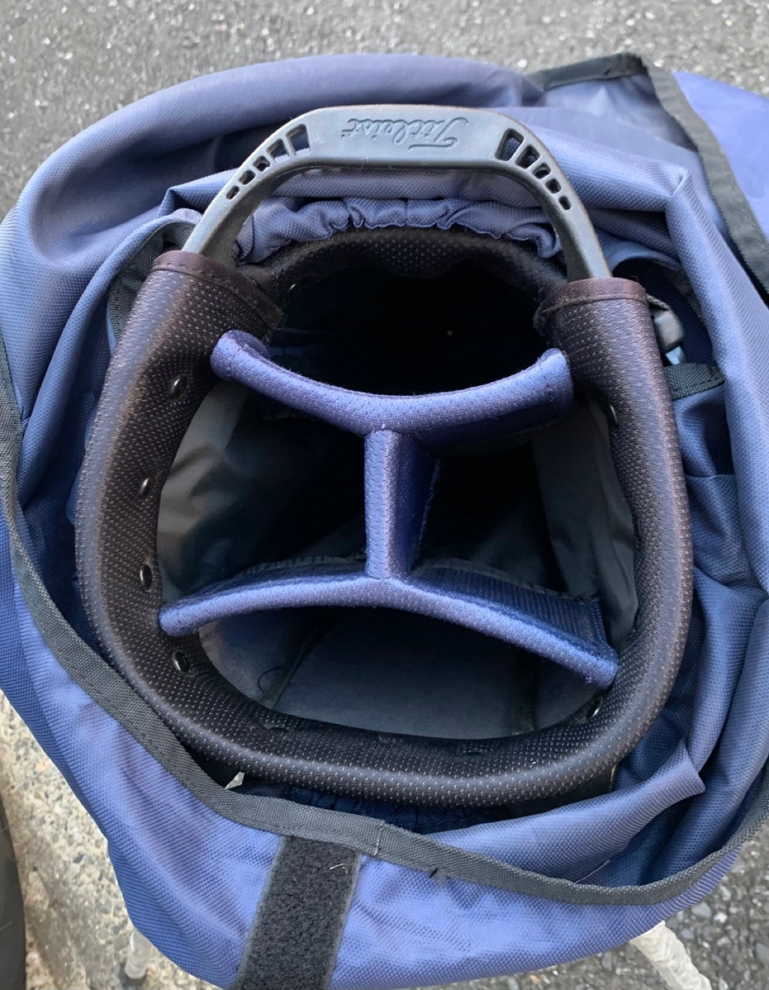 中古 TITLEIST 軽量キャディバック(ネイビー) TB21SX4の写真4枚目
