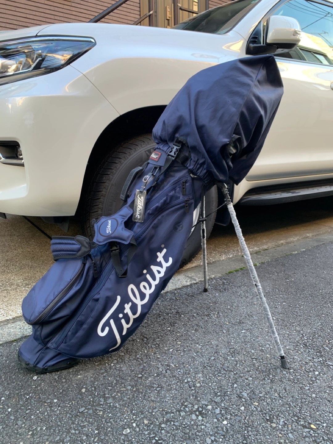 中古 TITLEIST 軽量キャディバック(ネイビー) TB21SX4