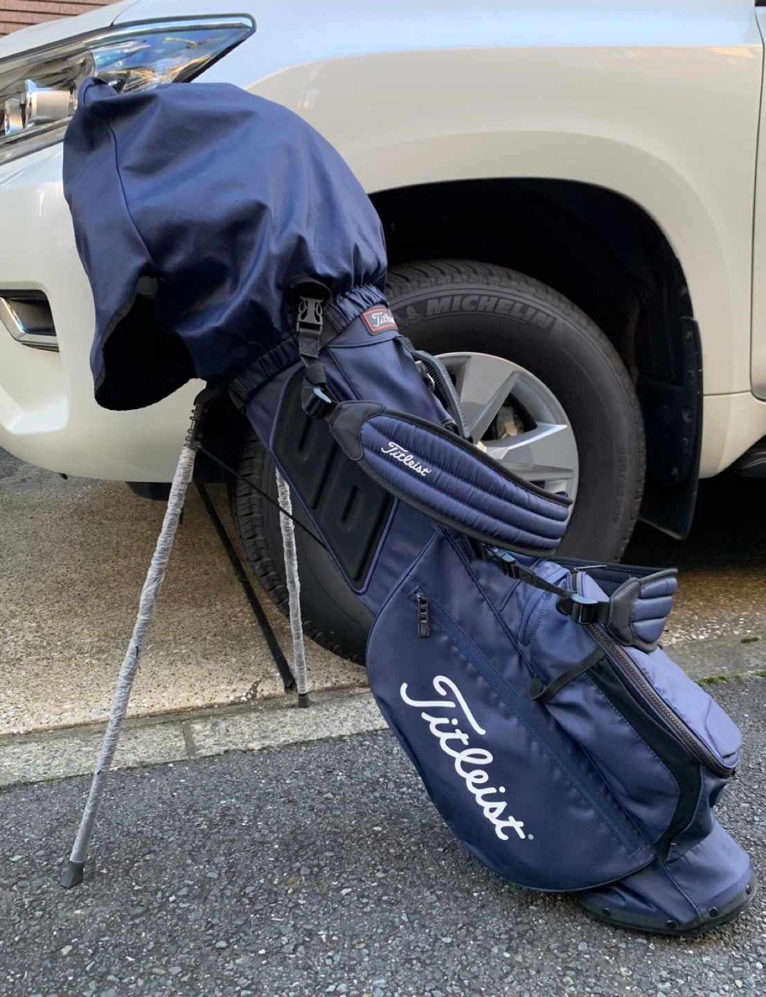 中古 TITLEIST 軽量キャディバック(ネイビー) TB21SX4の写真3枚目