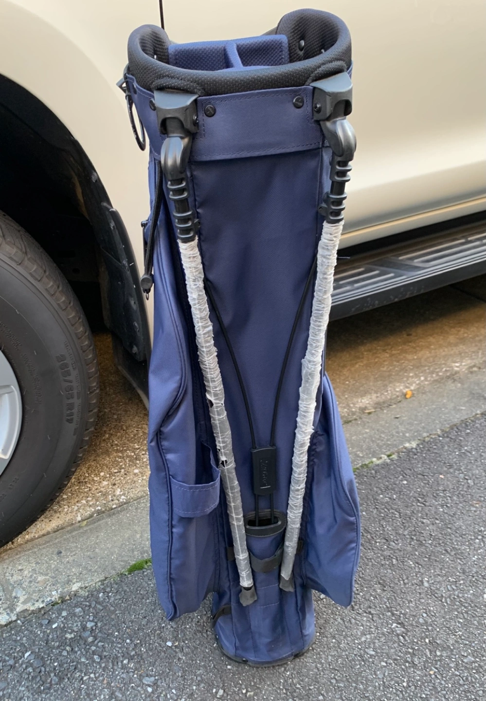 中古 TITLEIST 軽量キャディバック(ネイビー) TB21SX4の写真9枚目