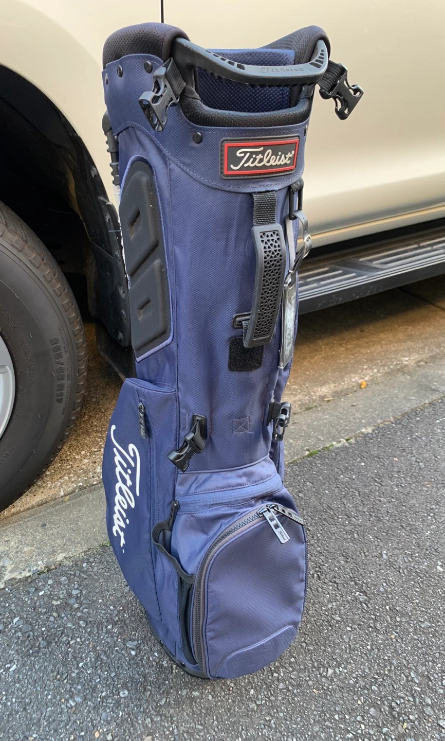 中古 TITLEIST 軽量キャディバック(ネイビー) TB21SX4の写真7枚目