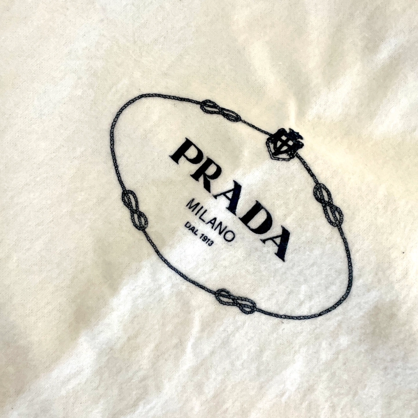 PRADA MILANO ホワイト 布袋の写真2枚目