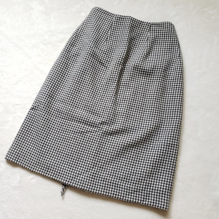 UNIQLO ユニクロ×イネス ラップフリンジスカート 千鳥柄 Lサイズの写真8枚目