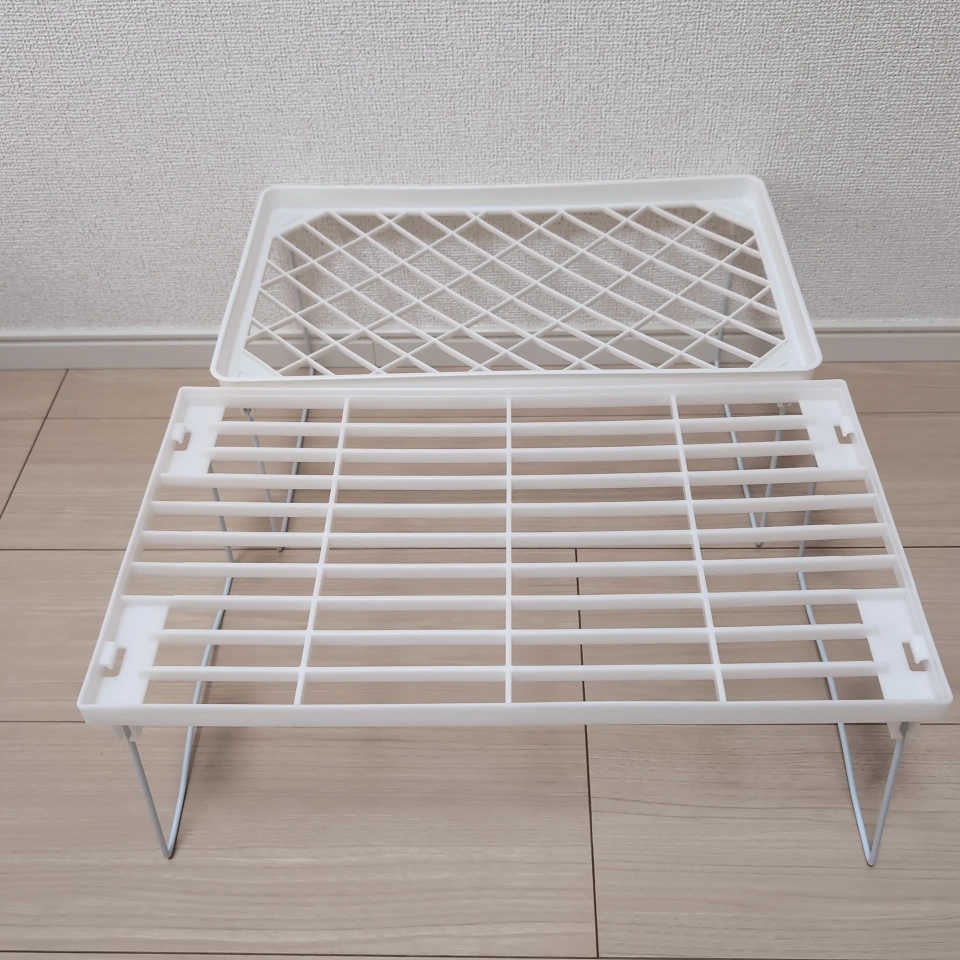 11月中の処分【プラスチック棚2つセット】