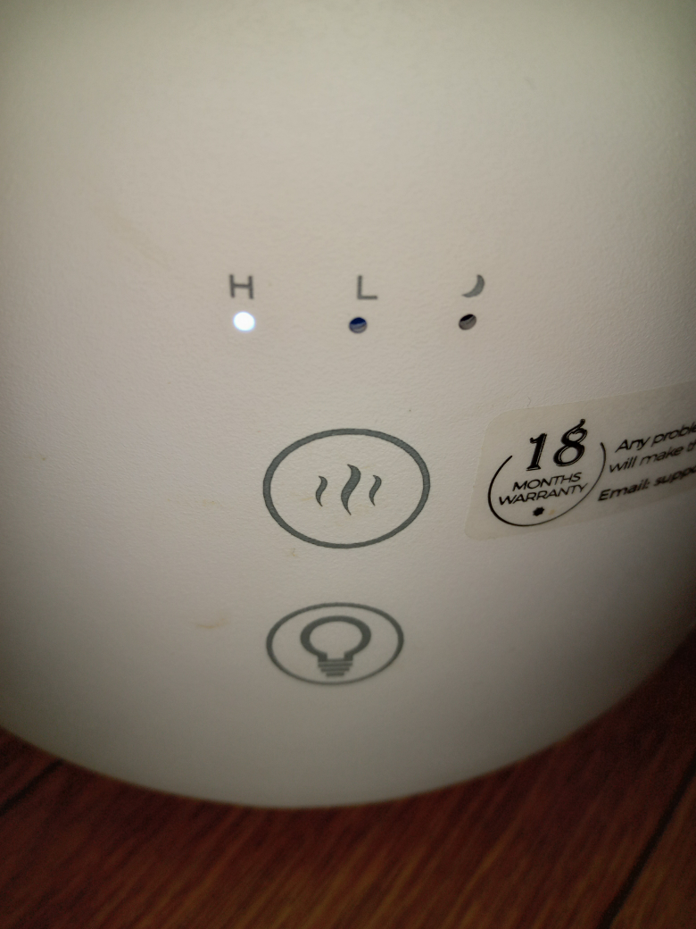 超音波式加湿器の写真3枚目