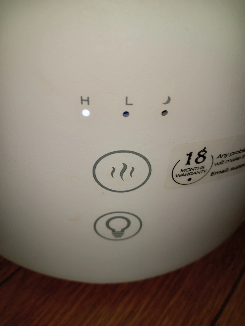 超音波式加湿器の写真3枚目