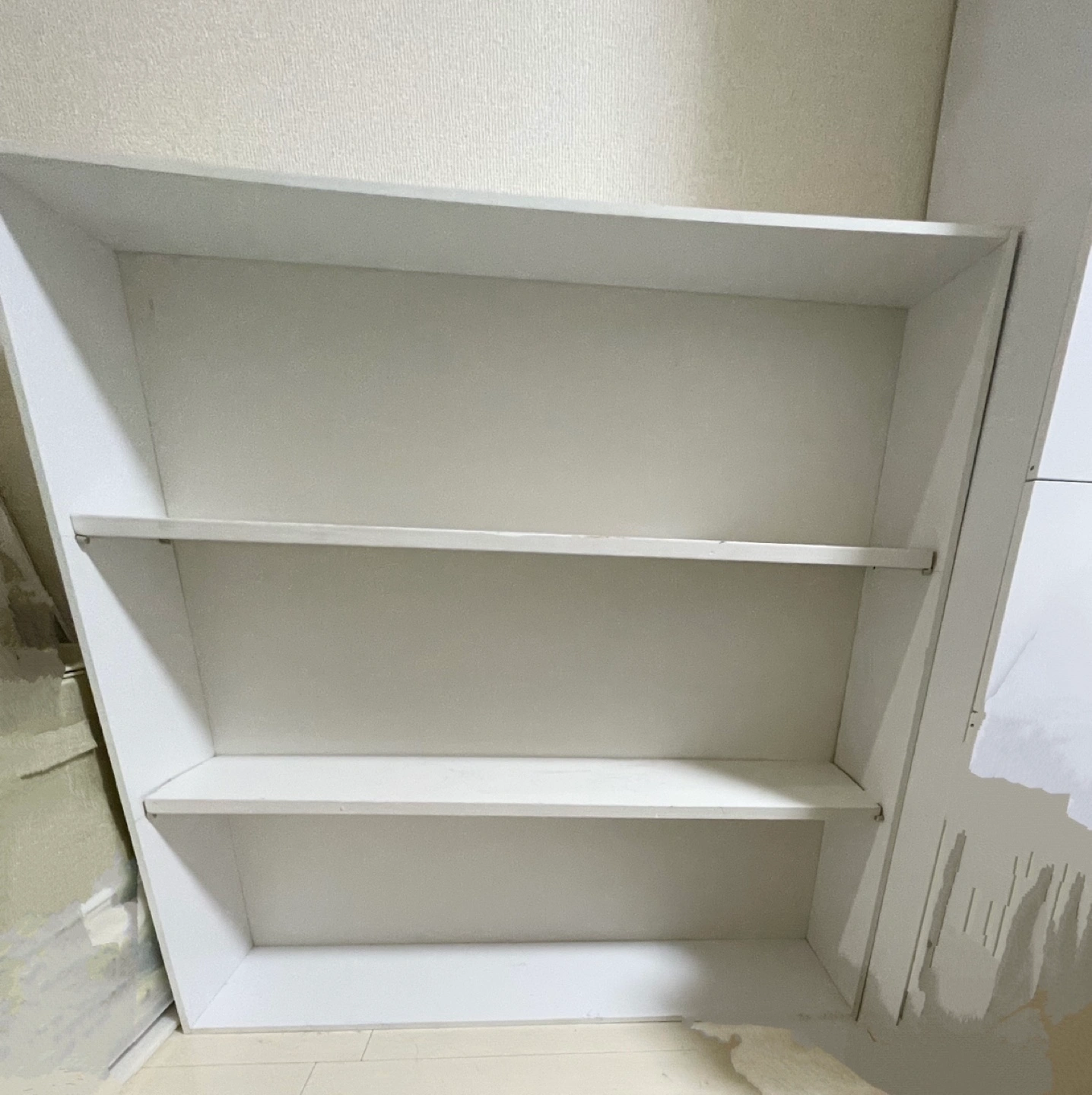 【無料】本棚 棚 ラック 収納 木製 ホワイト 食器棚 隙間の写真3枚目