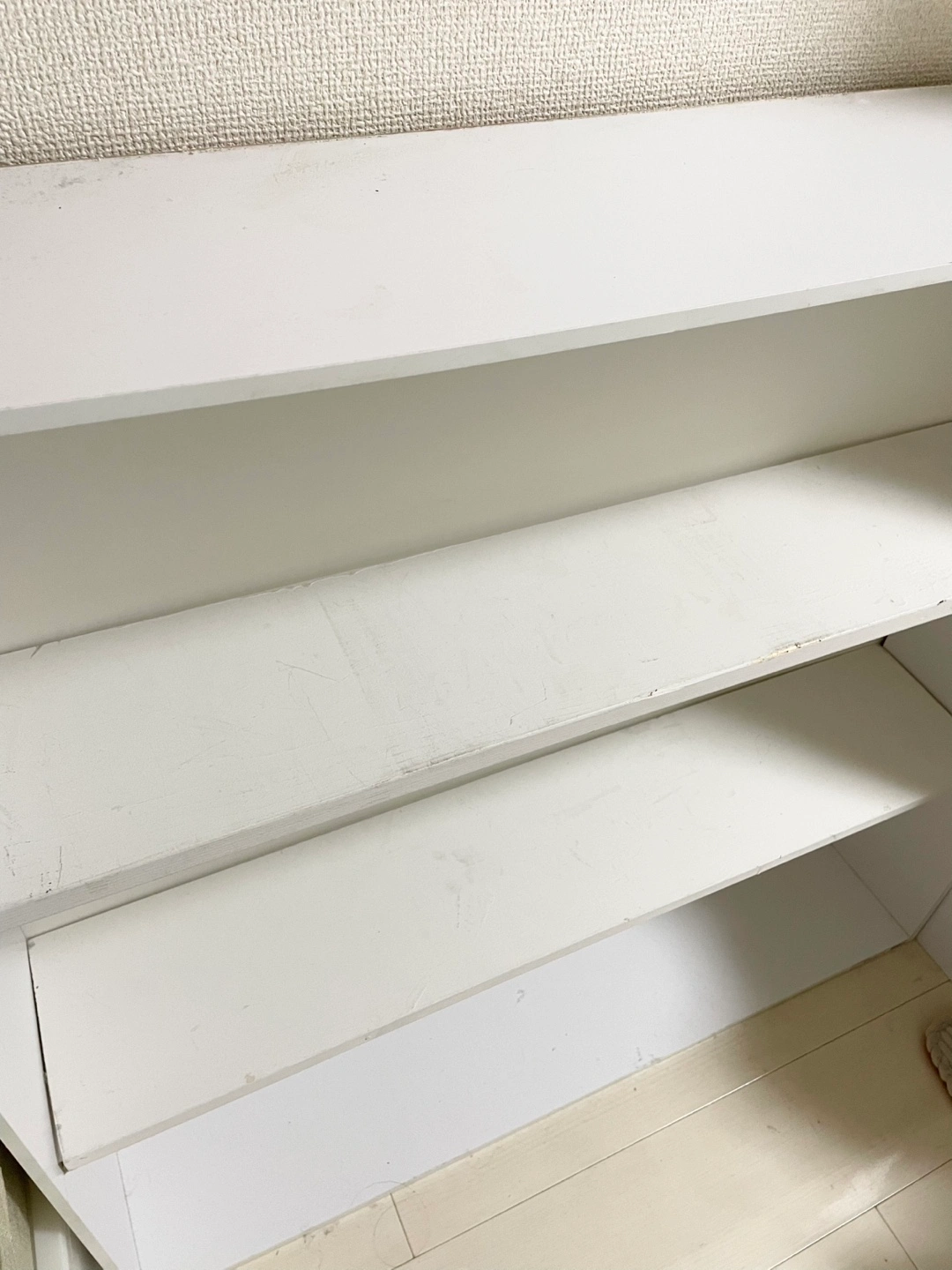 【無料】本棚 棚 ラック 収納 木製 ホワイト 食器棚 隙間の写真5枚目