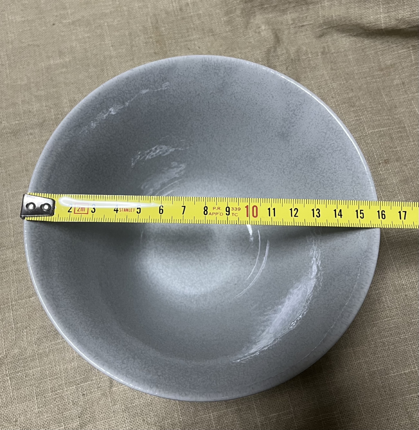 グレーの深皿 丼17cm  6個の写真2枚目