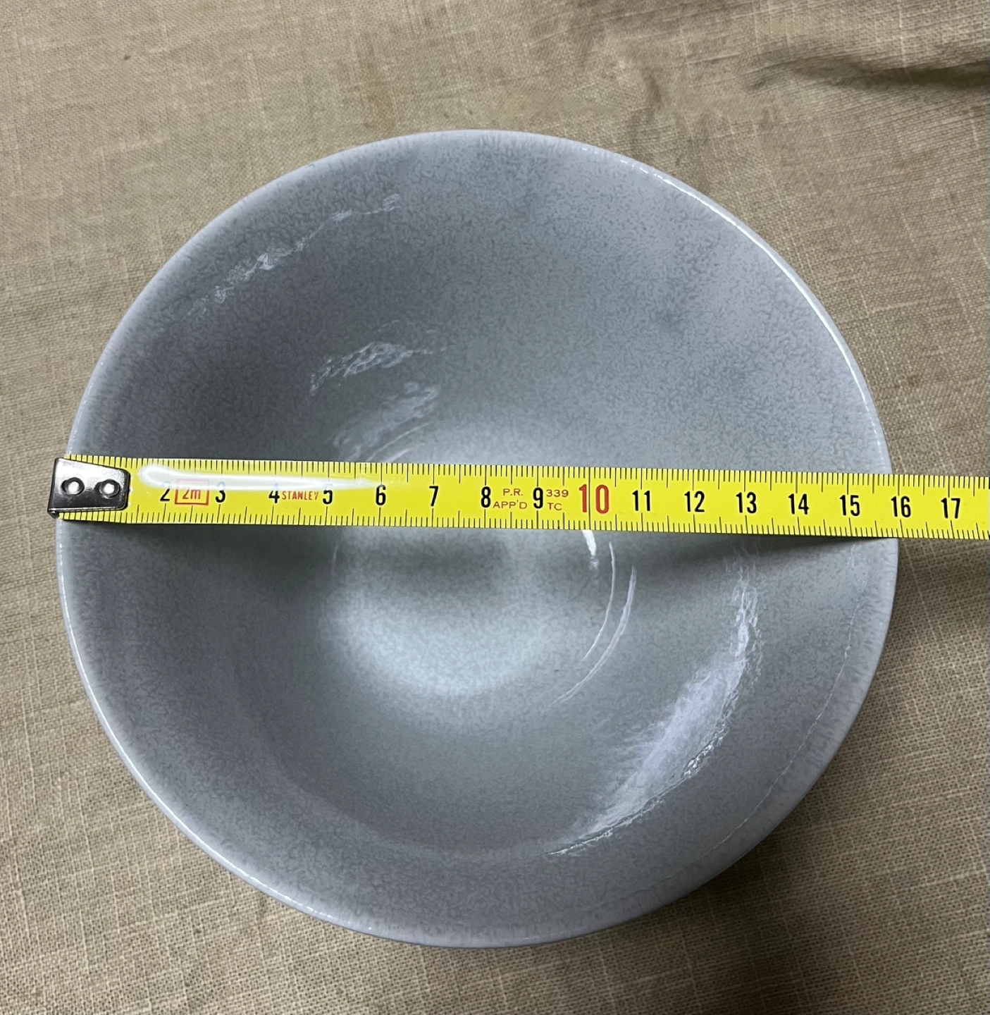 グレーの深皿 丼17cm 6個の写真2枚目