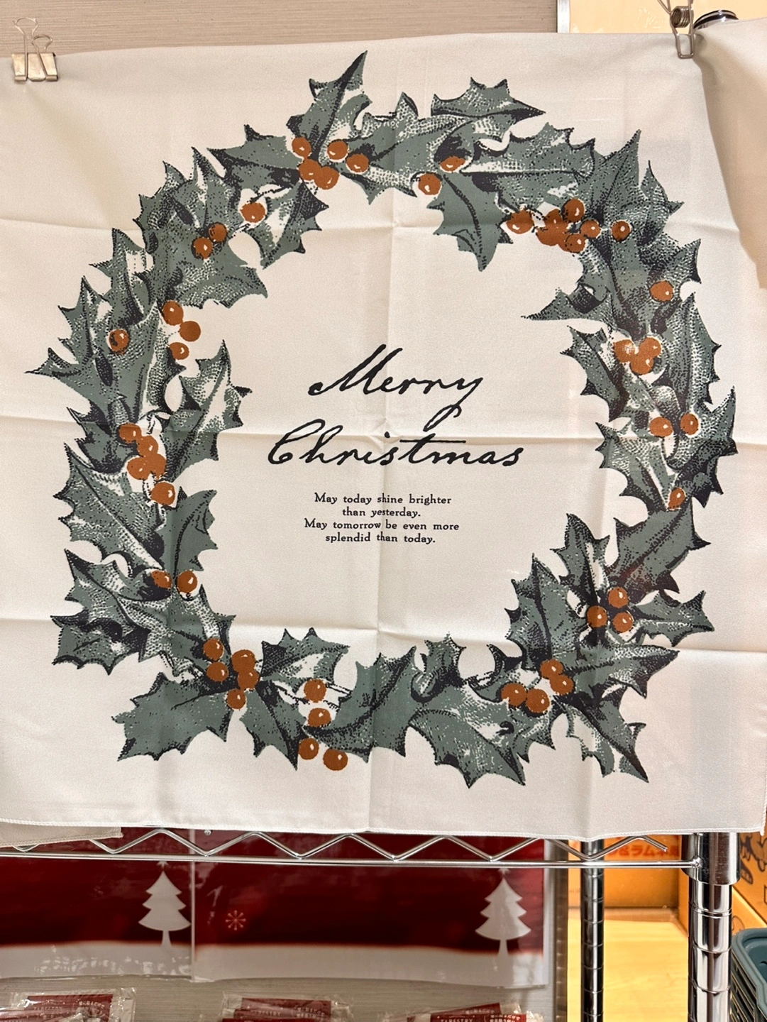 【ラスト1セット】クリスマスタペストリー ツリー&リース 2種類セット