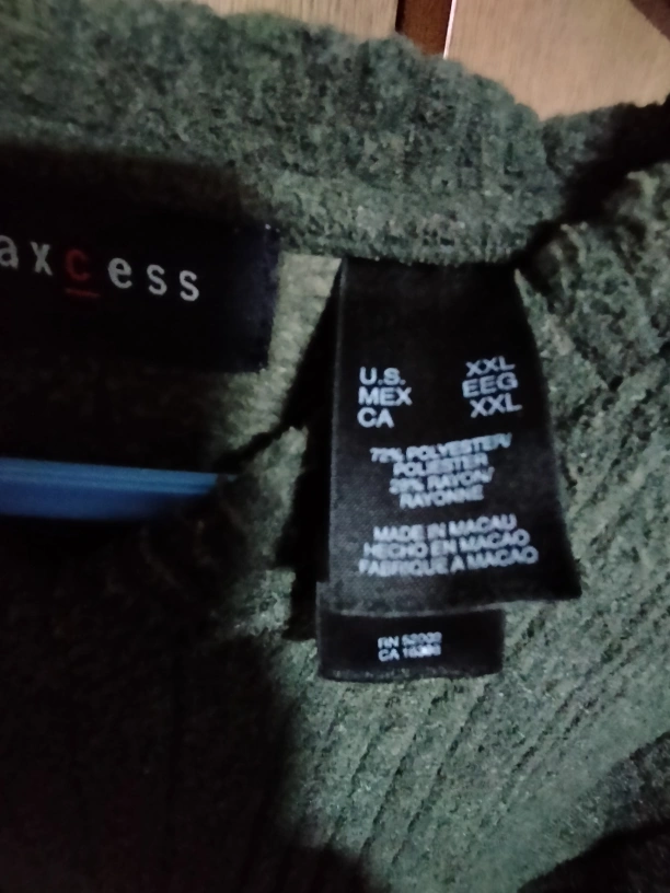 axcess メンズ 長袖セーター XXLサイズの写真3枚目