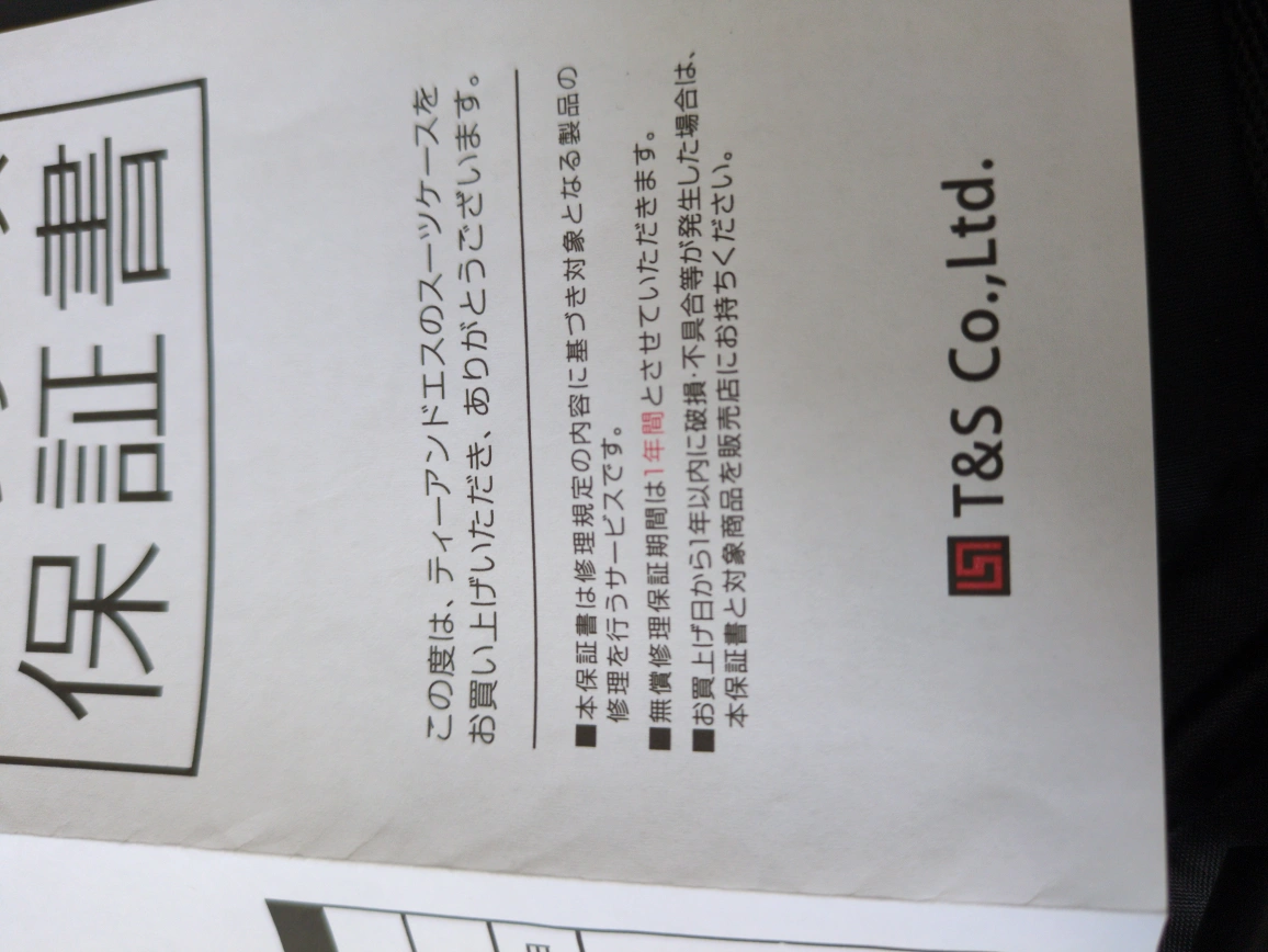 キャリーケースの写真9枚目