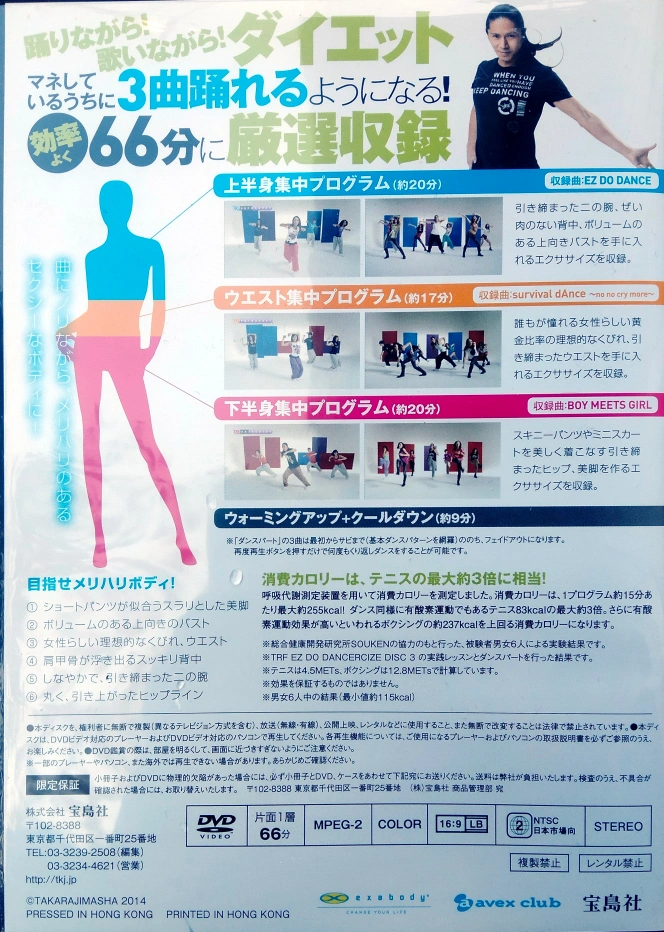 TRF イージードゥダンササイズ 真似してるうちに3曲踊れる DVD 66分の写真3枚目