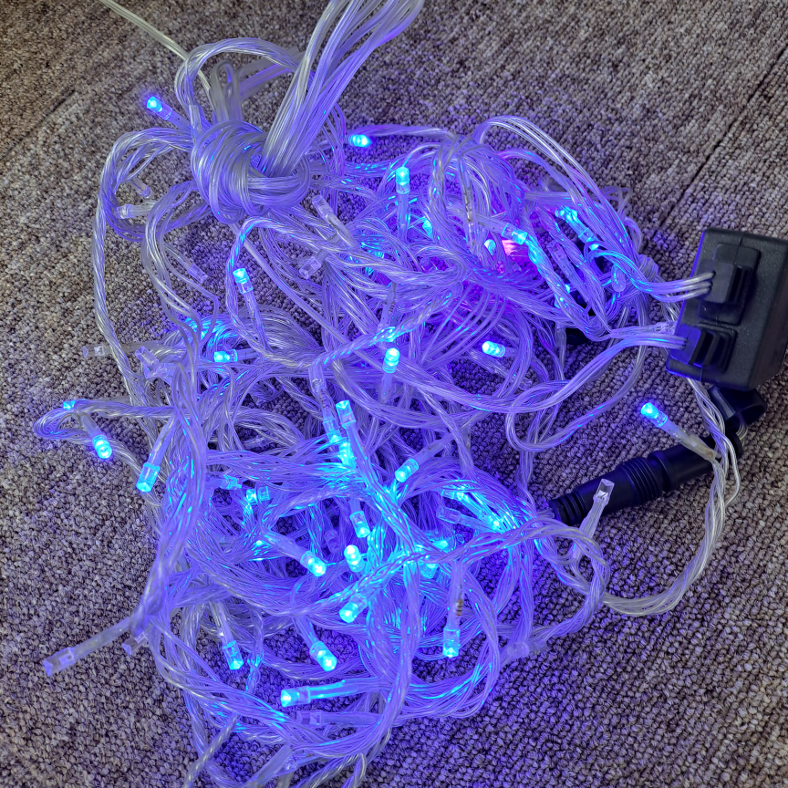 LEDイルミネーション100球スノ－ブルー