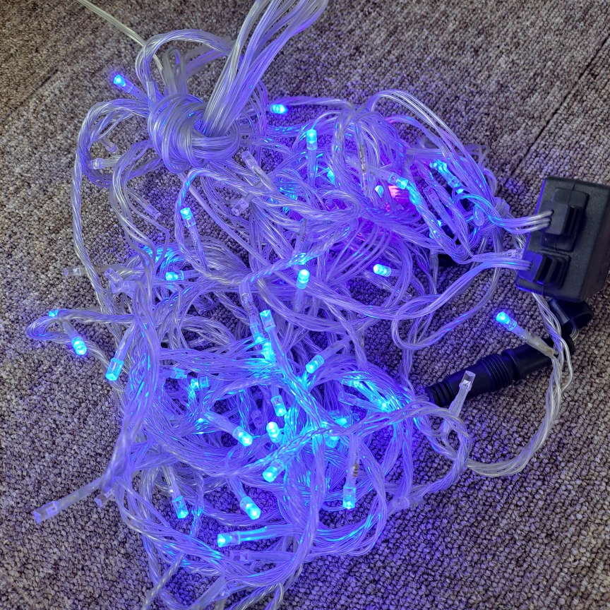 LEDイルミネーション100球スノ-ブルー