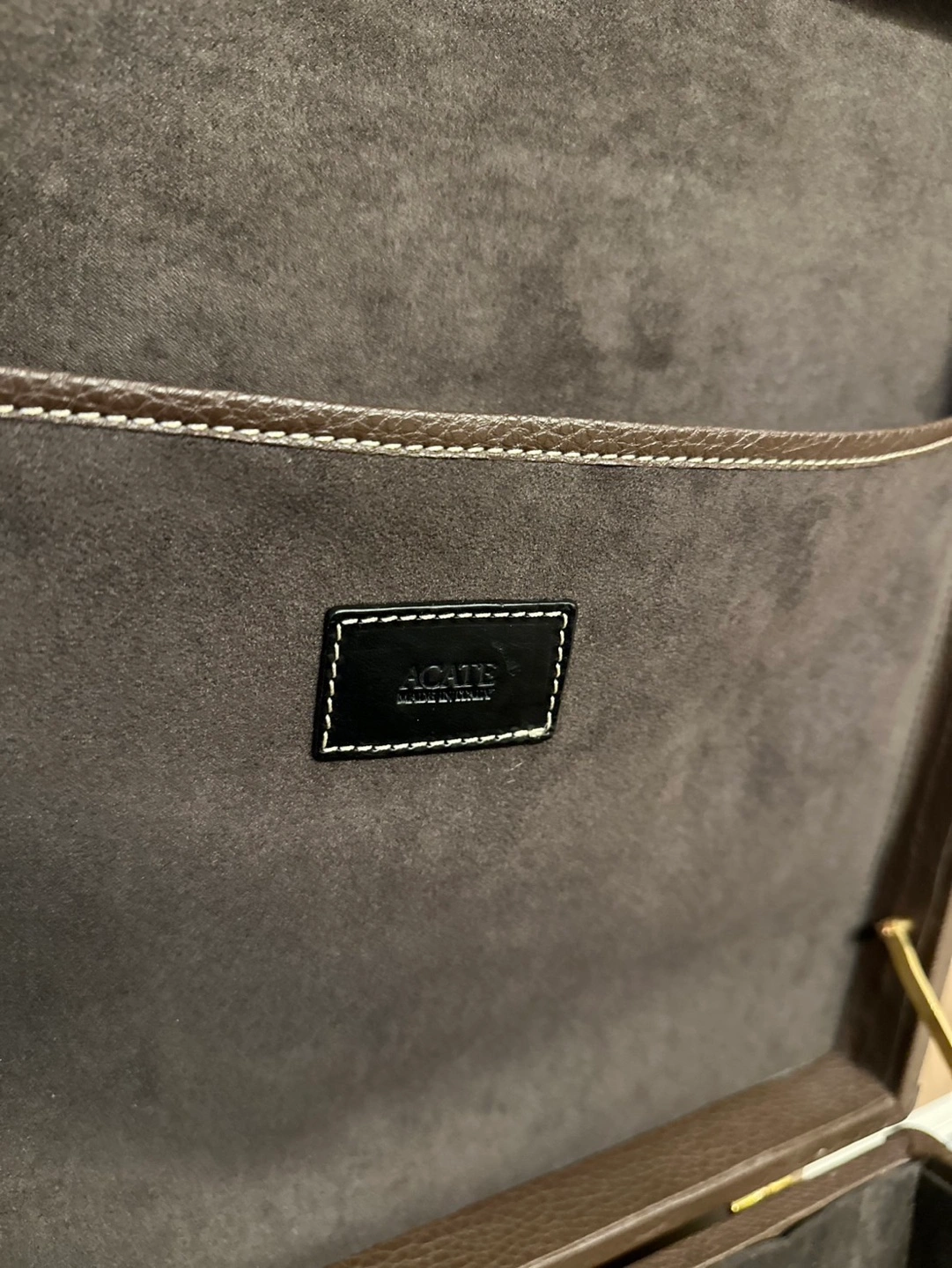 【ACATE】【非売品】トランクケース 牛革 シンセティックフェイクスウェードの写真3枚目