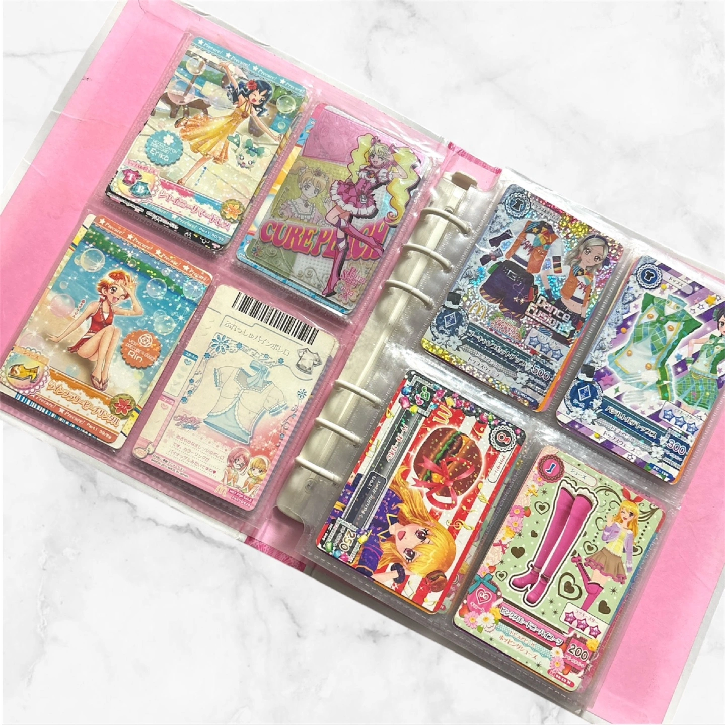 トレーディングカード バインダー❤ゲームカード73枚 多種 プリキュア アイカツの写真4枚目