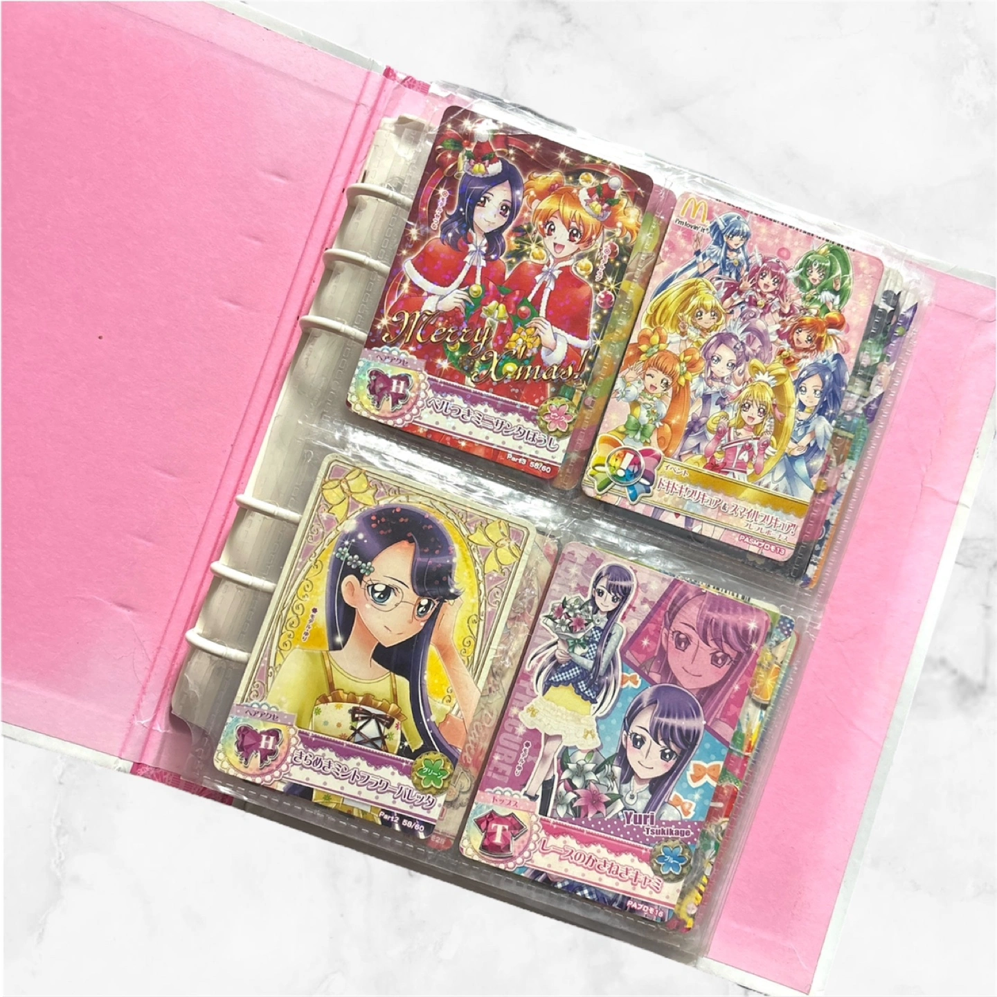 トレーディングカード バインダー❤ゲームカード73枚 多種 プリキュア アイカツの写真2枚目