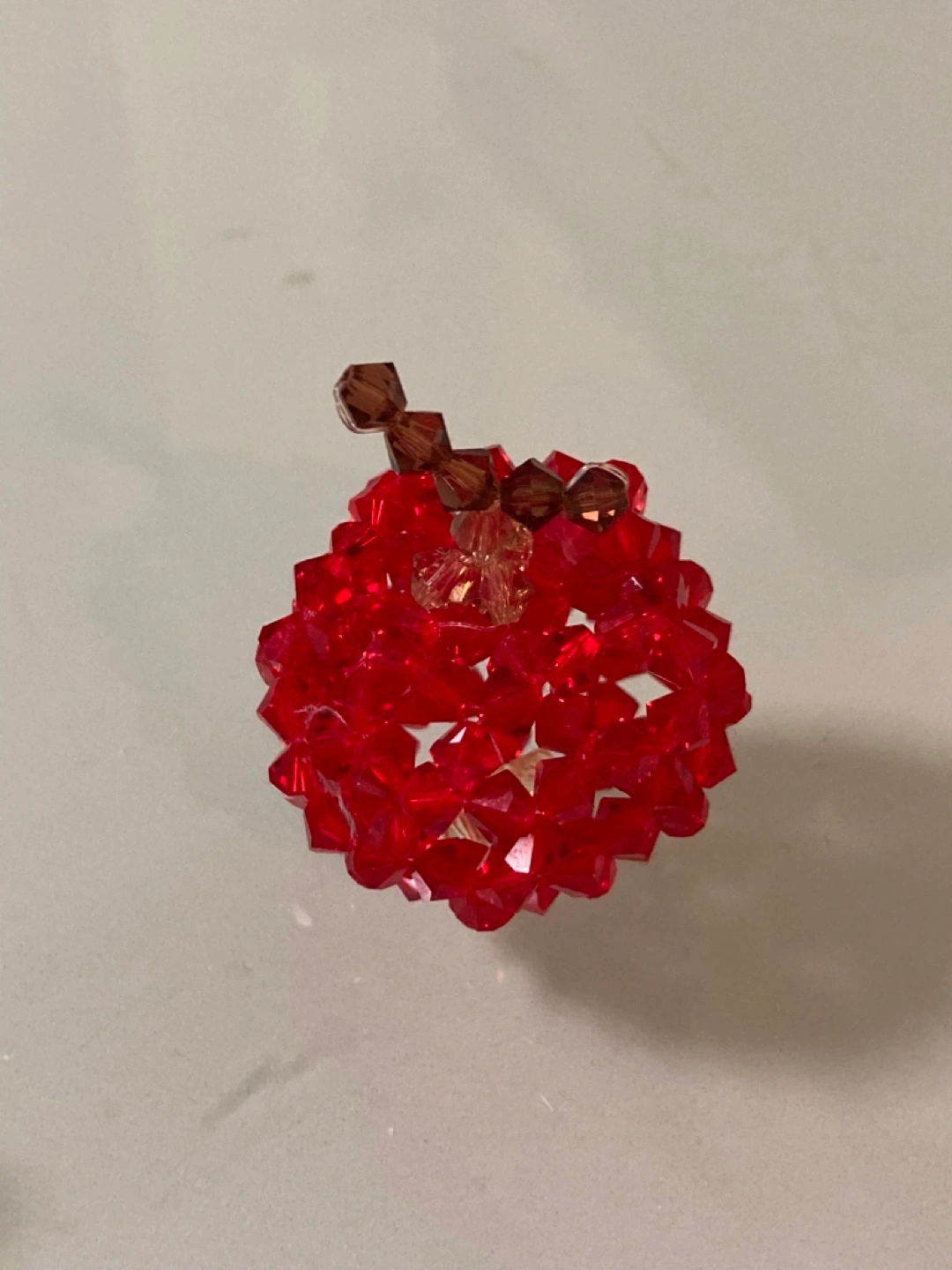 本物 りんご swarovski メロン スワロフスキー りんご キーホルダー バッグチャームの写真2枚目