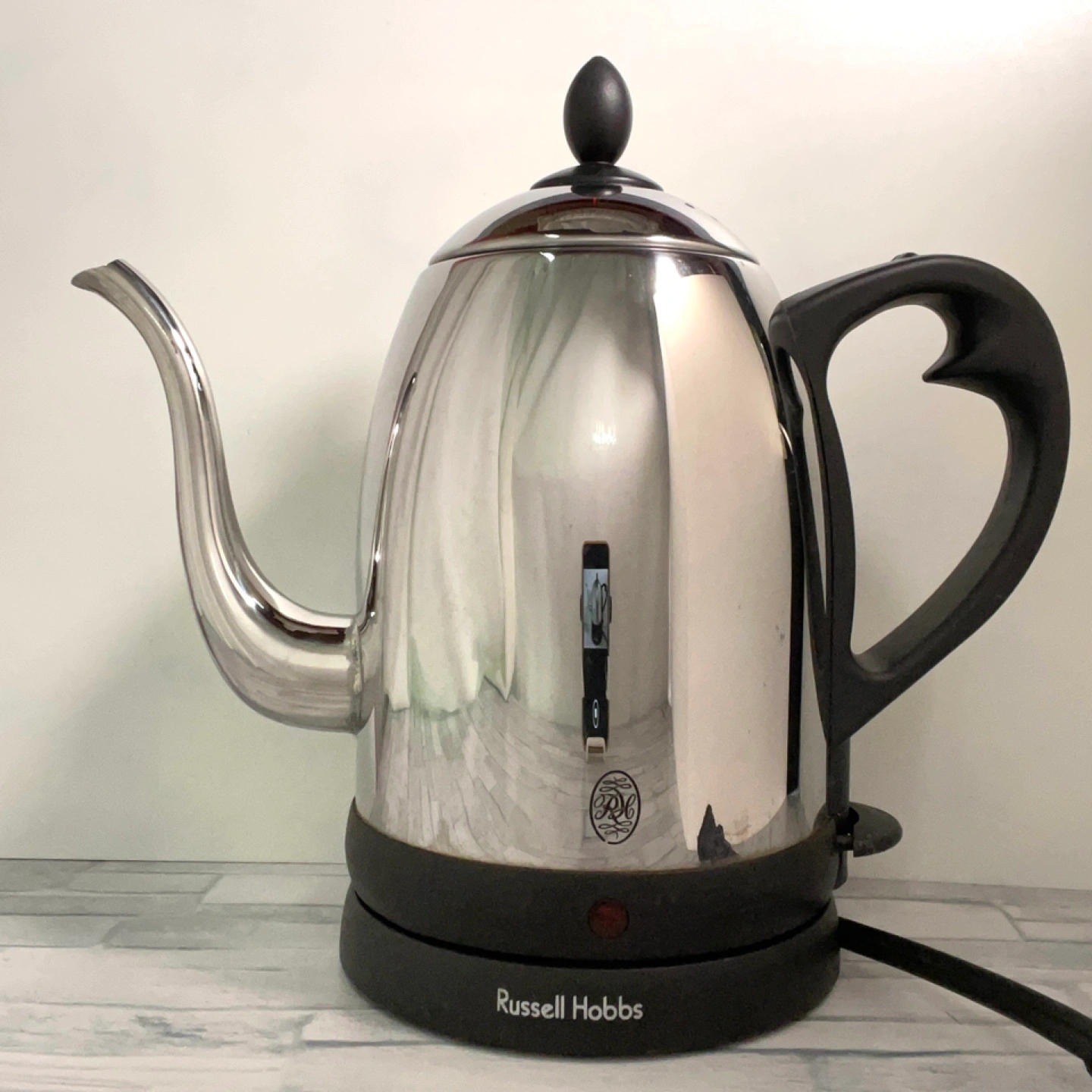 ☆美品☆ ラッセルホブス カフェケトル 細口 電気ケトル 1.2L Russell Hobbs ステンレス