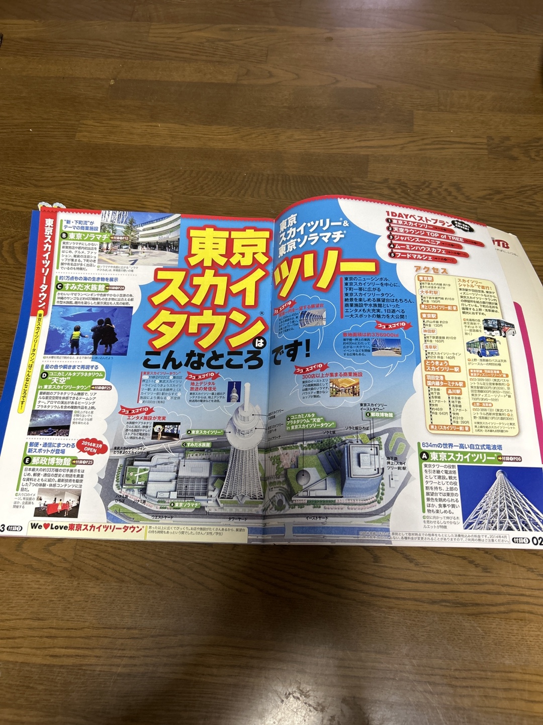 東京観光ガイドブックと地図の写真2枚目