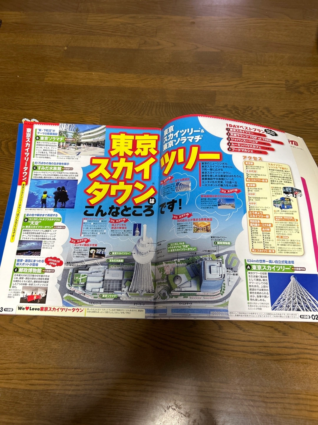 東京観光ガイドブックと地図の写真2枚目
