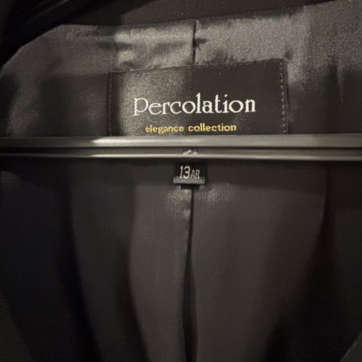 コナカ　Percolation  黒ジャケット　13号　喪服の写真2枚目