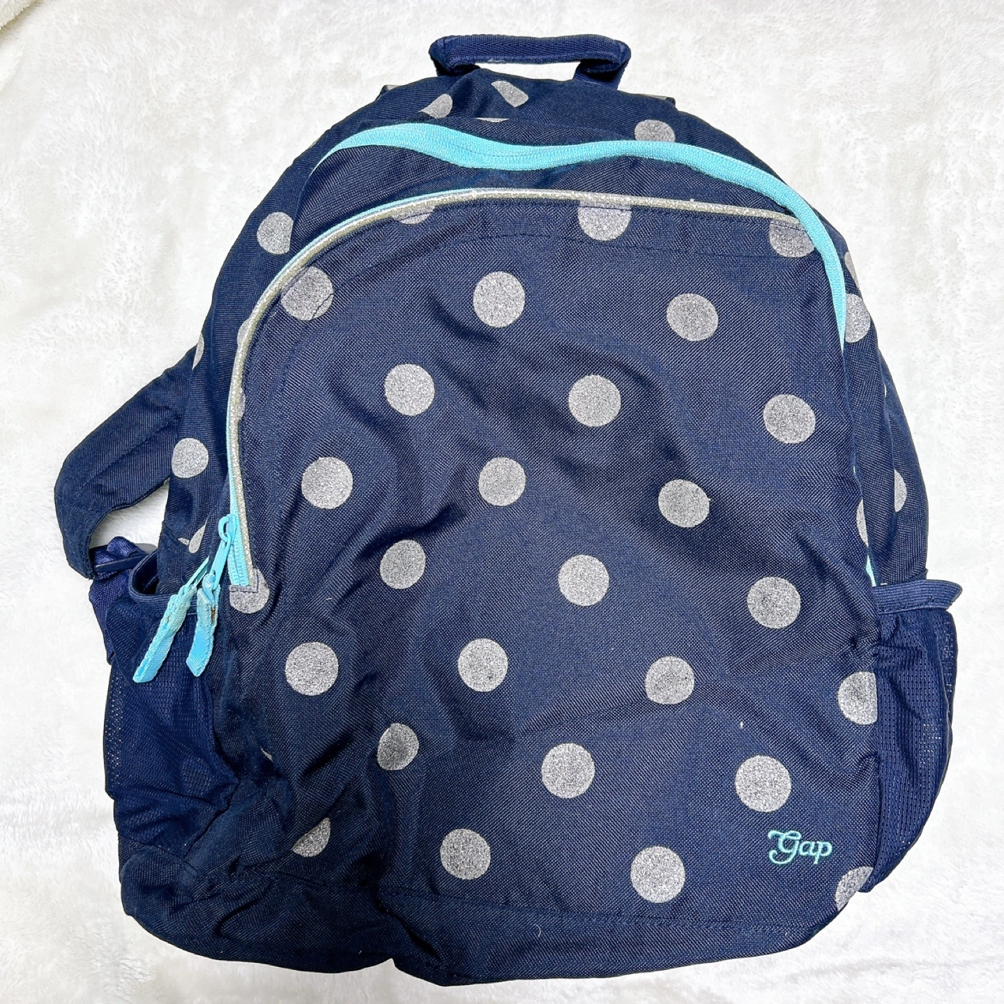 Gap 子供用リュックサック ネイビー・水玉