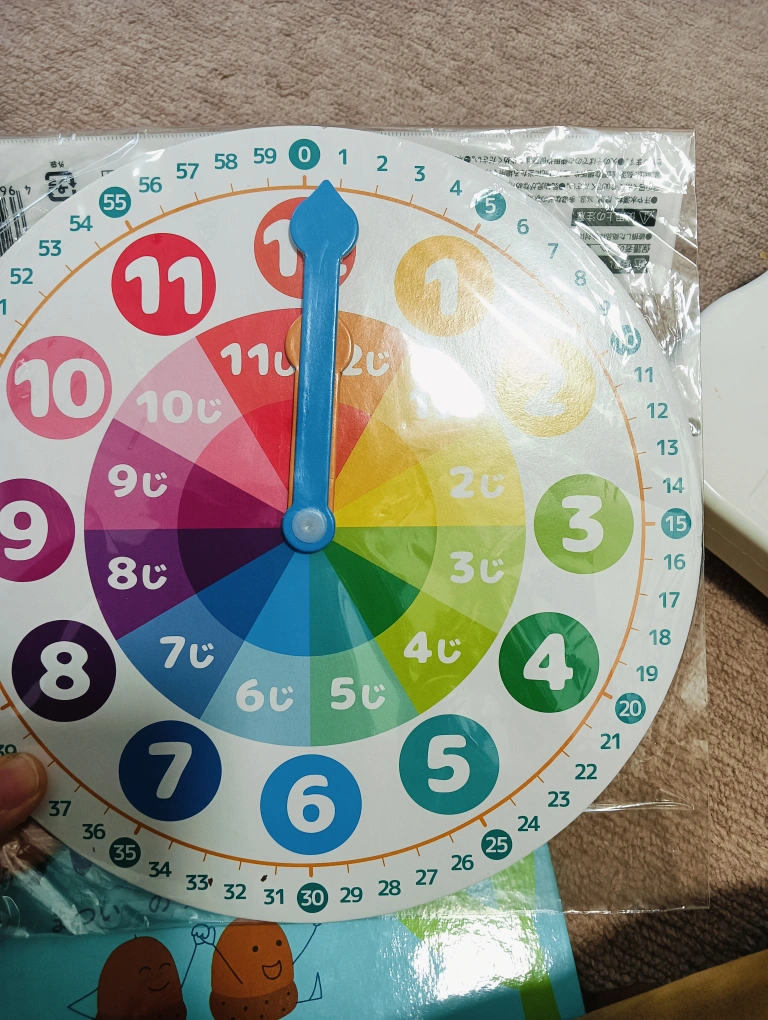 くもん くるくるレッスン 時計グッズの写真4枚目